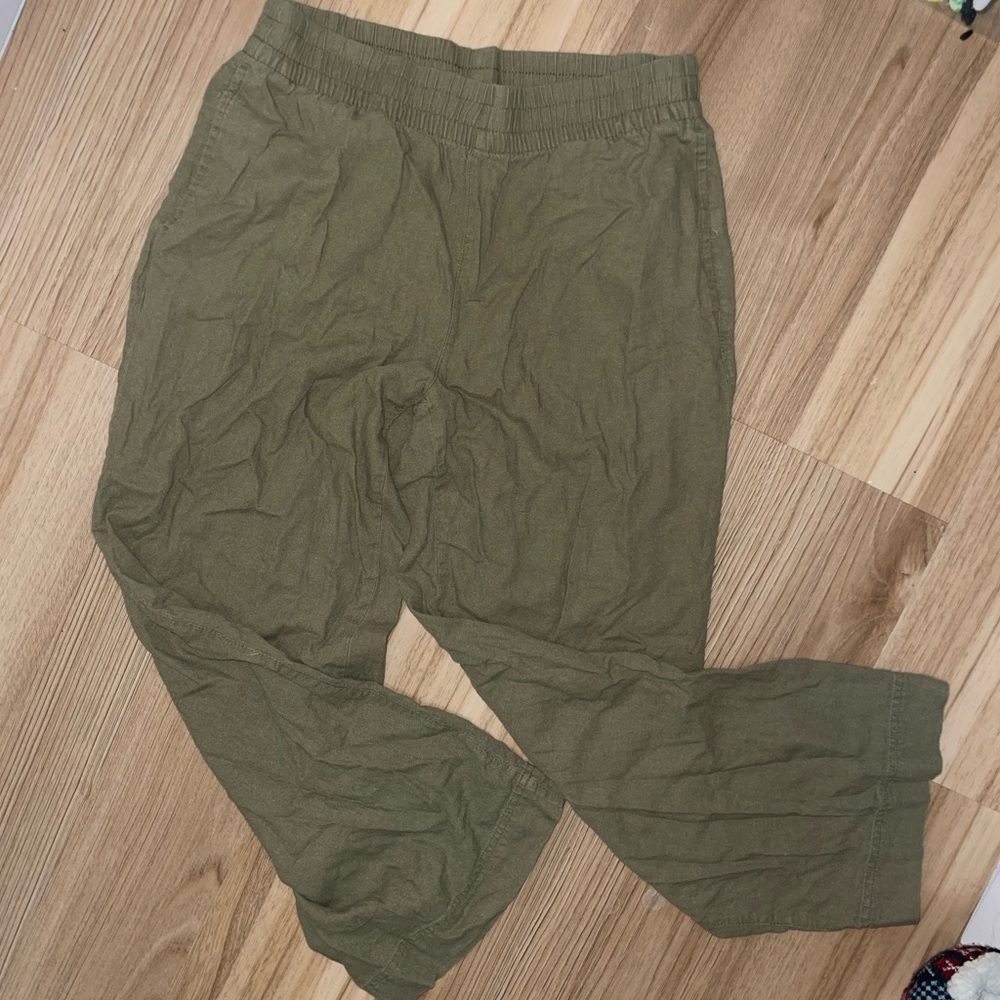 Old Navy Olive Wide Leg Pants